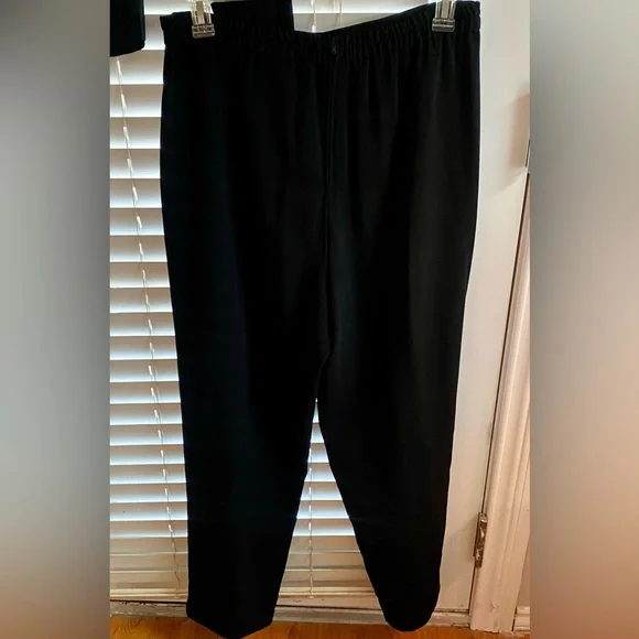 Vintage Dani Max Black Women's 2 Piece Pant Suit - EUC - Size 14 - Picture 7 of 9